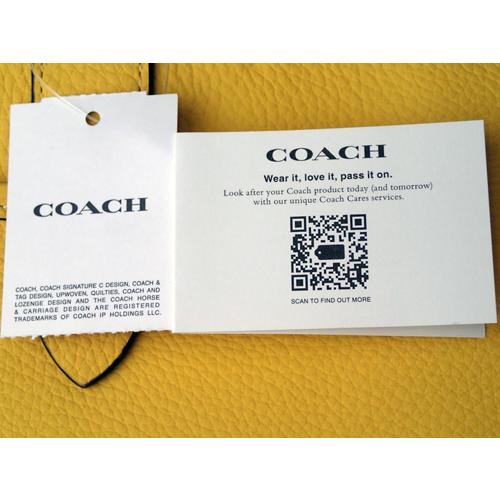 COACH コーチ メンズ レディース バッグ トートバッグ 革 本革 A4 ショルダーバッグ アウトレット トート イエロー カナリー｜brandshop-smile｜03