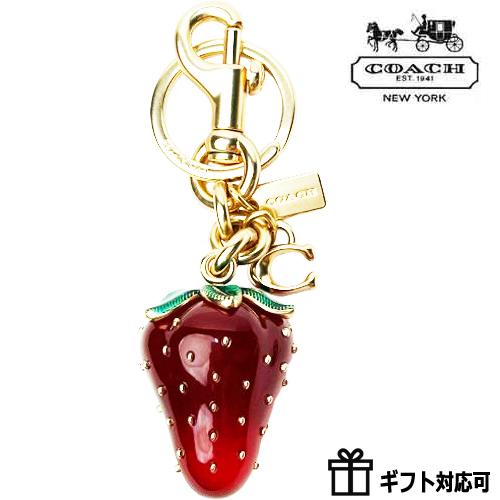 COACH（コーチ） キーホルダー アウトレット バッグチャーム いちご