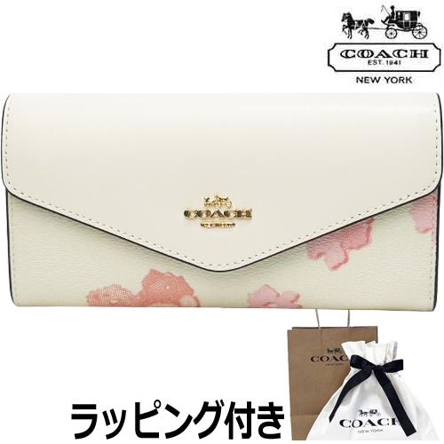 COACH（コーチ） 財布 長財布 レディース 花柄 アウトレット 新作 本革