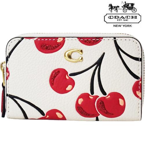 美品 COACH コーチ さくらんぼ チェリー カードケースケース COACH（コーチ） セール カードケース 小銭入れ アウトレット