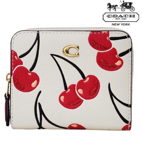 新品未使用 COACH チェリー柄 二つ折り財布 プレゼント大人可愛いクリスマス 新品未使用 COACH チェリー柄 二つ折り財布 大人可愛い プレゼント
