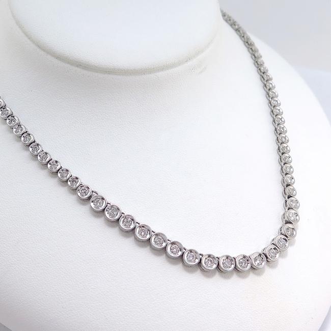 Pt900 プラチナ ネックレス ダイヤモンド3.00ct 42cm おしゃれ 一連  