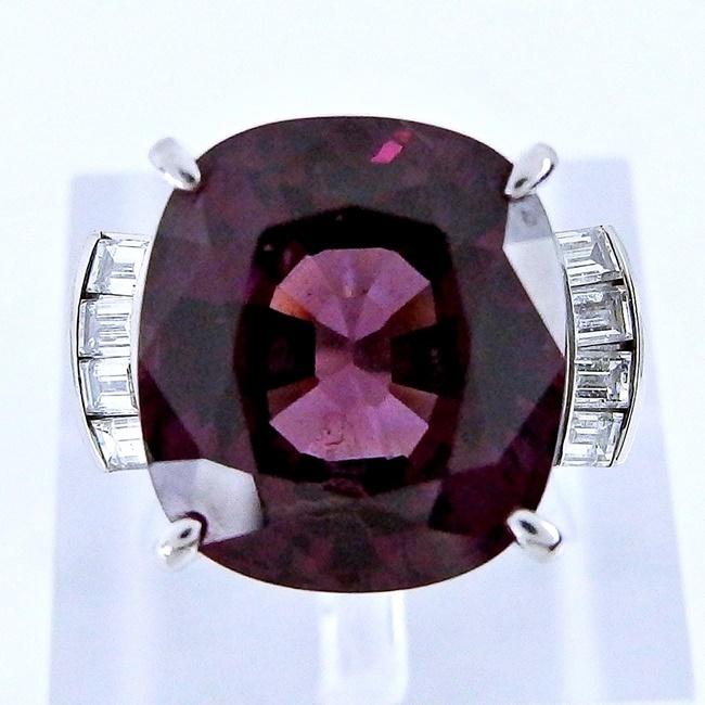 タサキ】 Pt900 ☆リング 指輪 ロードライトガーネット11.89ct 
