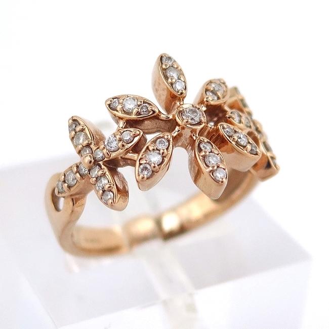 超安い シンプル 中古 おしゃれ 普段使い 可愛い 人気 フラワー 花 12 5号 ダイヤモンド0 300ct 指輪 リング ピンクゴールド K18pg ダイヤモンド 指輪 リング ピンクゴールド K18pg レディースアクセサリー