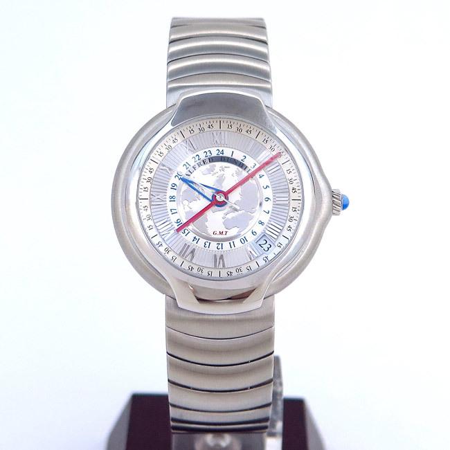 dunhill/ダンヒル】BB8023 ミレニアム GMT 世界1884本限定 シルバー 