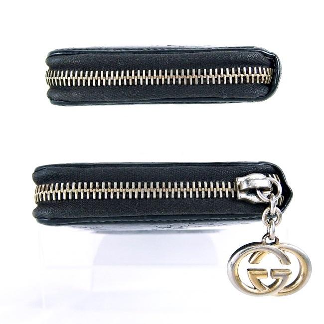 あすつく メンズ ブランド 人気 黒 ウォレット Gucci グッチ レザー ジップアラウンド レディース B 中古 長財布 Florestasa Com Br