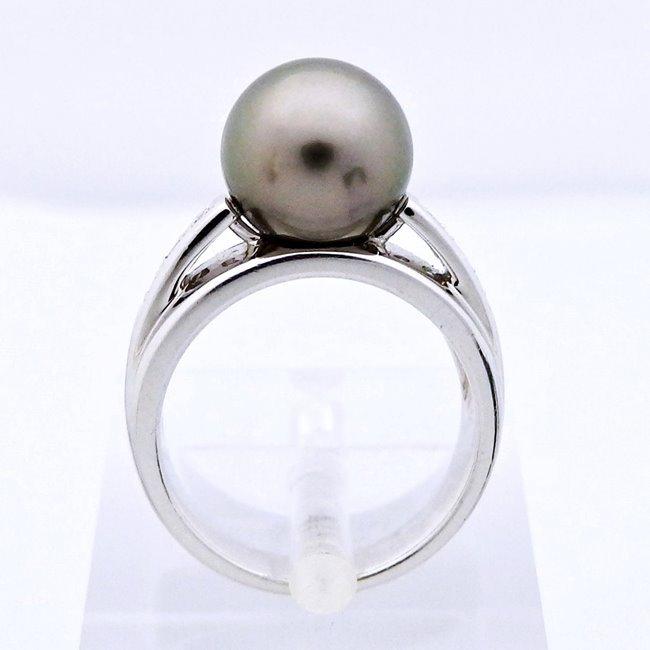 TASAKI 【田崎真珠】Pt900 ☆リング 指輪 ブラックパール10.1mm  