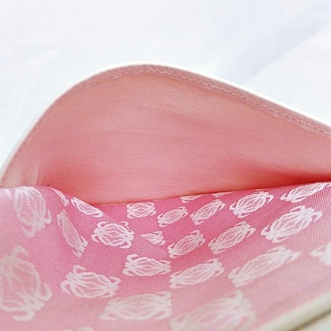 LOEWE 【ロエベ】キャンバス×レザー☆マチなしショルダーバッグ  