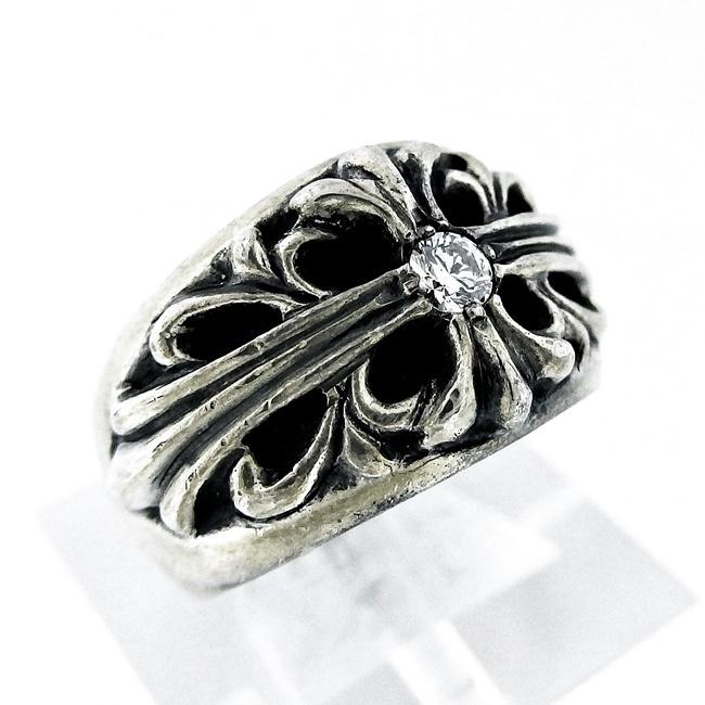 CHROME HEARTS 【クロムハーツ】SV ☆リング ◇ダイヤ CHROME HEARTS 【クロムハーツ】SV ☆リング ◇ダイヤ