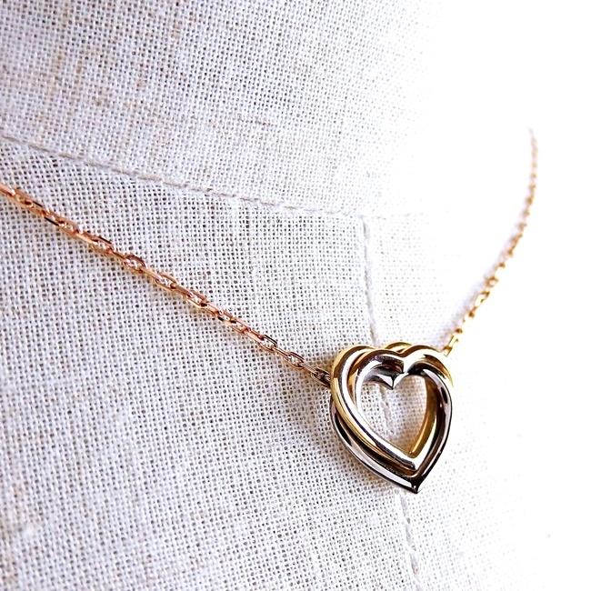 カルティエ】750 ☆ネックレス トリニティ ハート 証明書付き  