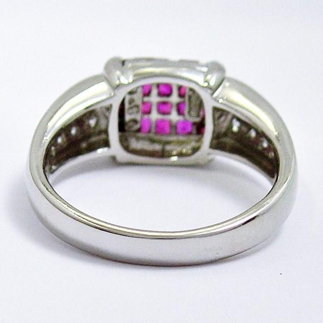 Pt900 ☆ リング 指輪 ルビー0.60ct 7月誕生石 ◇ダイヤモンド0.29ct  