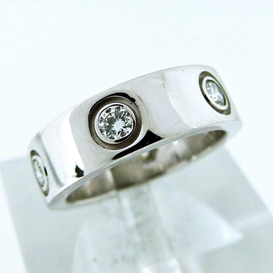 Cartier 【カルティエ】750WG ☆指輪 ラブリング ◇ダイヤ フル  
