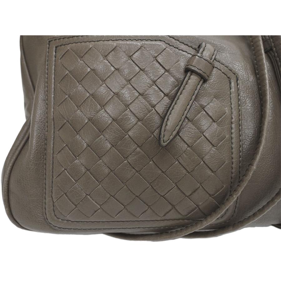 ボッテガヴェネタ イントレチャートポケット レザーショルダーバッグ グレージュ レディース BOTTEGA VENETA 中古｜brandshop-uprise｜07