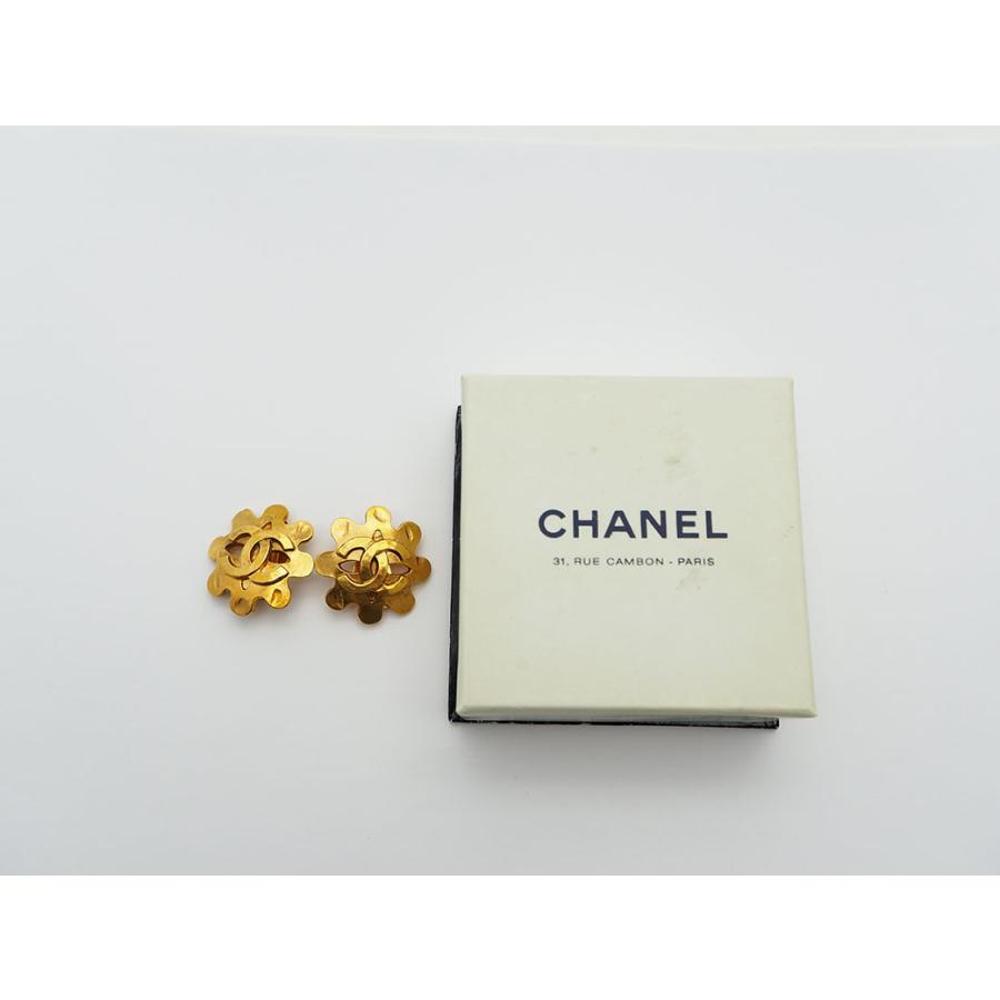 シャネル ヴィンテージ フラワー ココ イヤリング ゴールド レディース 94P 大ぶり CHANEL 中古｜brandshop-uprise｜10