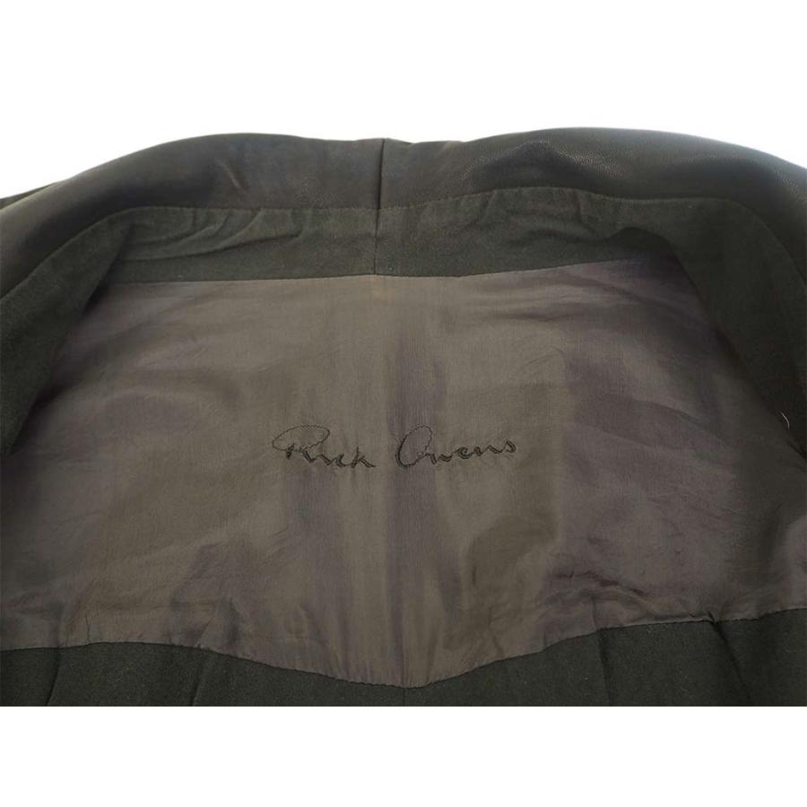 Rick Owens リックオウエンス レザージャケット カーキ M Rick Owens リックオウエンス レザージャケット カーキ M