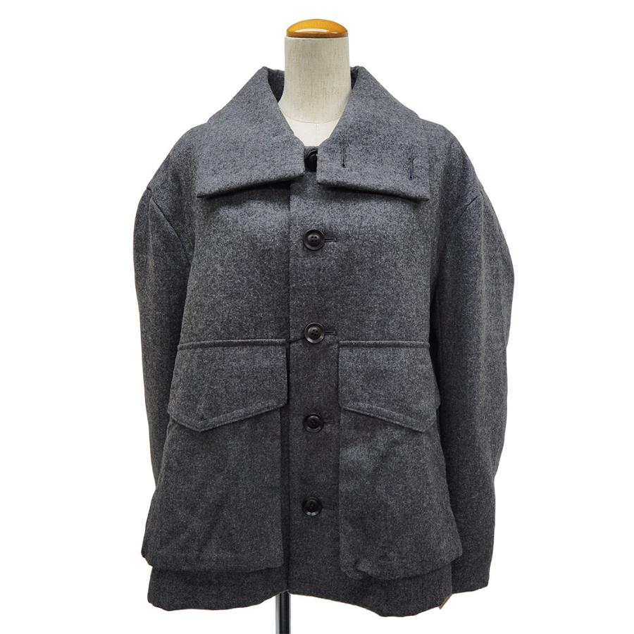 ワイズピンク ヨウジヤマモト ウールコート グレー YF-Y42-133-1