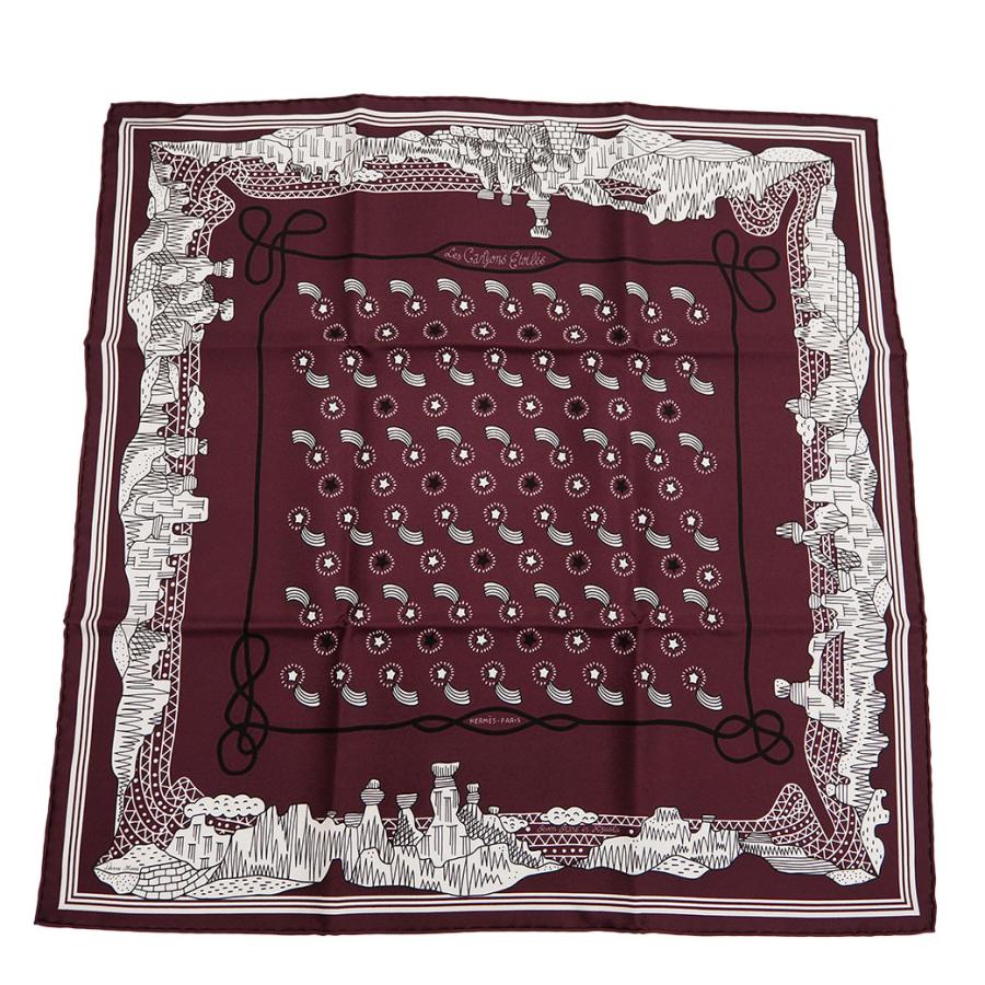 ◇エルメス◇シルク/スカーフ/カレ55/峡谷から星たちへ/タグ付き/希少品/レア エルメス カレ55 Les Canyons Etoiles 峡谷から星たちへ シルク