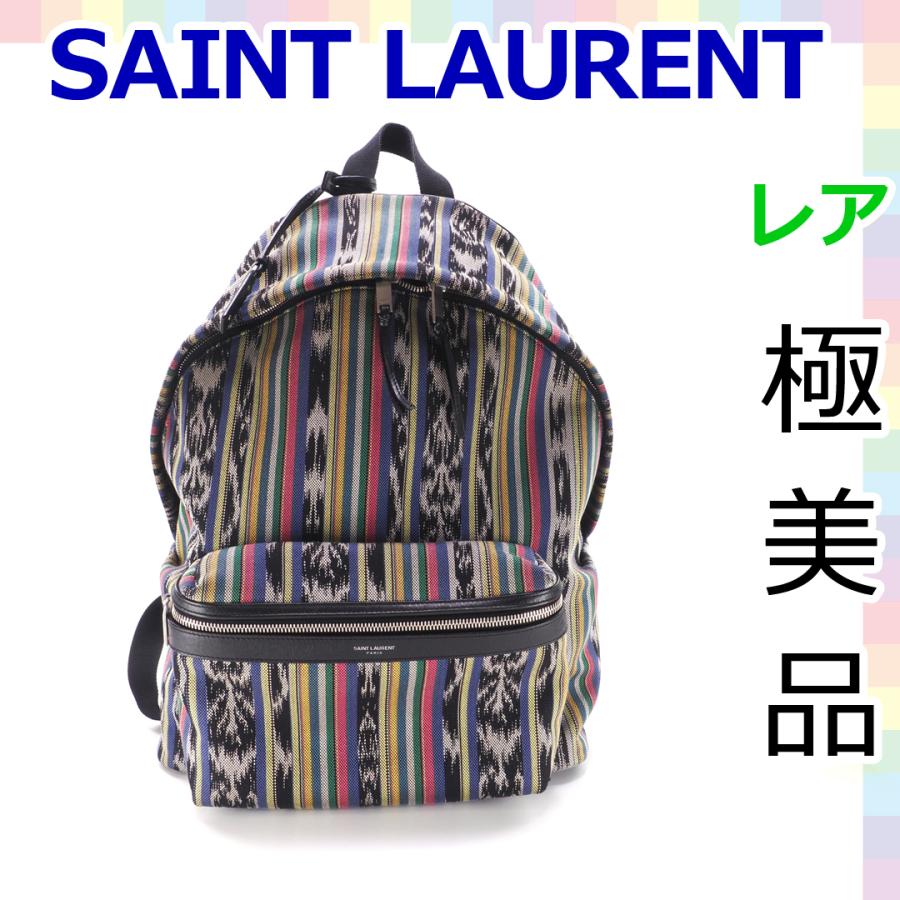 Yves Saint Laurent 【極美品】サンローラン パリ Paris バックパック  