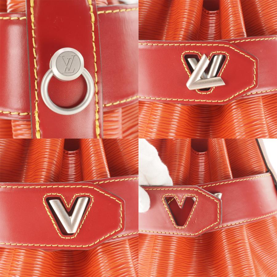 【新品同様】 ルイヴィトン LOUIS VUITTON エピ ツイスト バケット ショルダーバッグ ハンドバッグ レッド 赤 ルイユ 巾着 トートバック