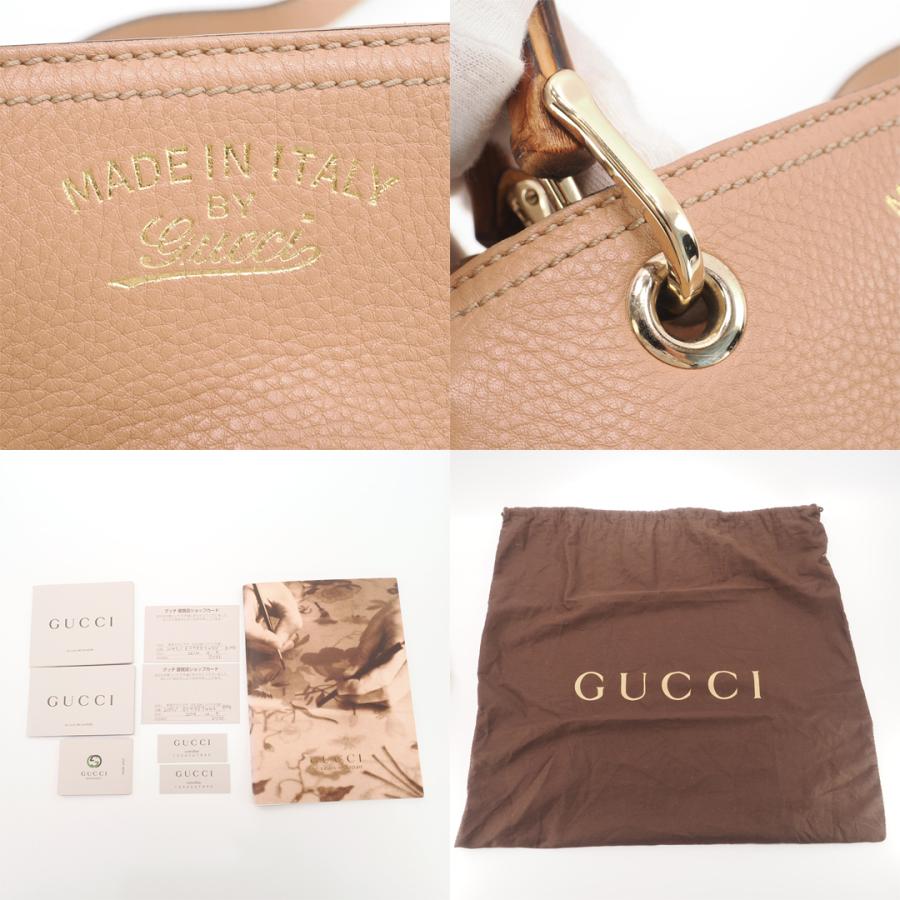 ほぼ新品】グッチ GUCCI バンブー ショッパー スモール ハンドバッグ