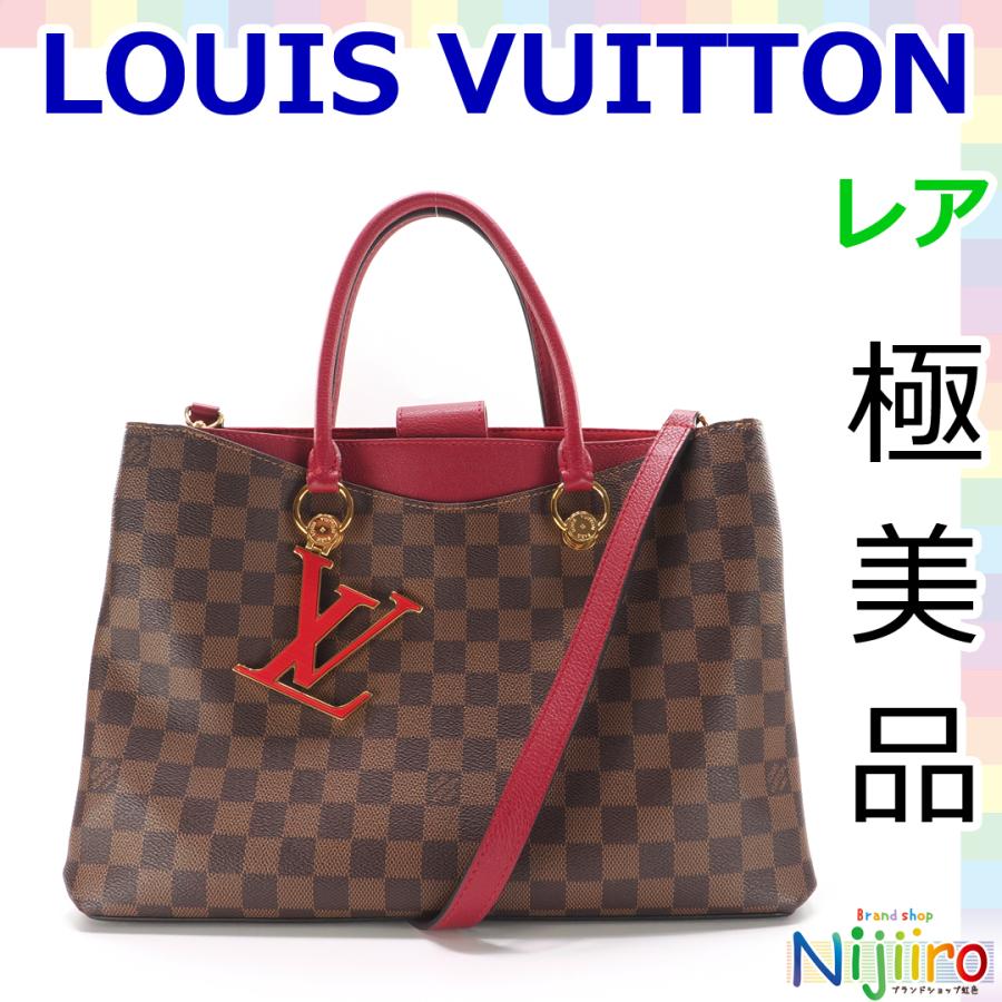 極美品】ルイヴィトン ダミエ エベヌ LV リバーサイド トートバッグ