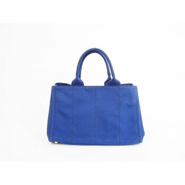 極美品✨ PRADA カナパ S デニム 2way ショルダー付 ハンドバッグ