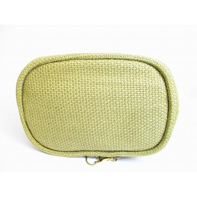 ボッテガヴェネタ BOTTEGA VENETA ヴィンテージ 麻×レザー ショルダー  