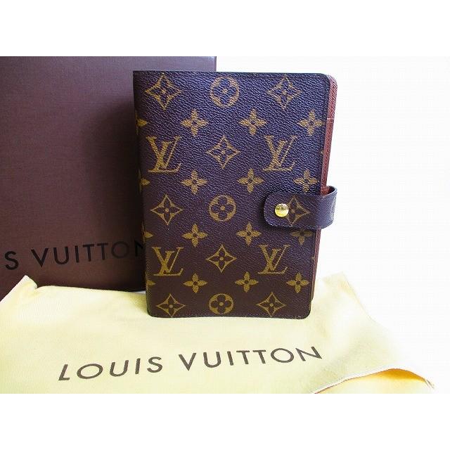 ルイヴィトン LOUIS VUITTON モノグラム アジェンダMM 手帳カバー システム手帳 メンズ レディース 【超美品】 :7260