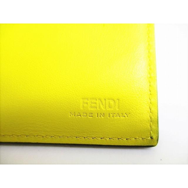 フェンディ FENDI カール・ラガーフェルド レザー 2つ折り 札入れ 財布 コンパクト財布 メンズ レディース　【展示保管品】｜brandshoptokyos｜10