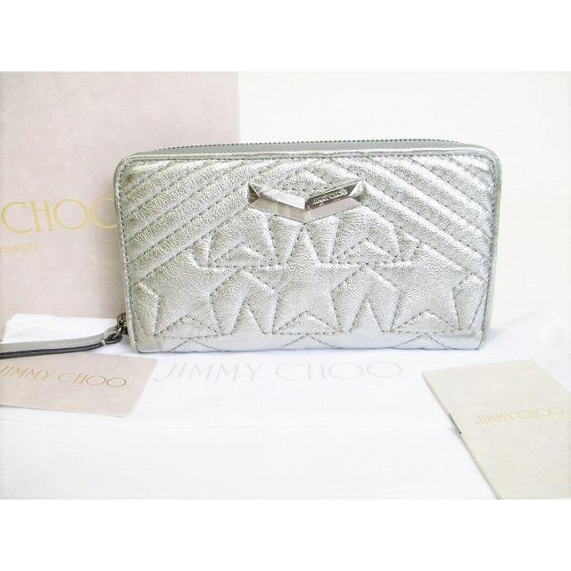 ジミーチュウ Jimmy Choo ネフェル エンボス レザー ラウンド