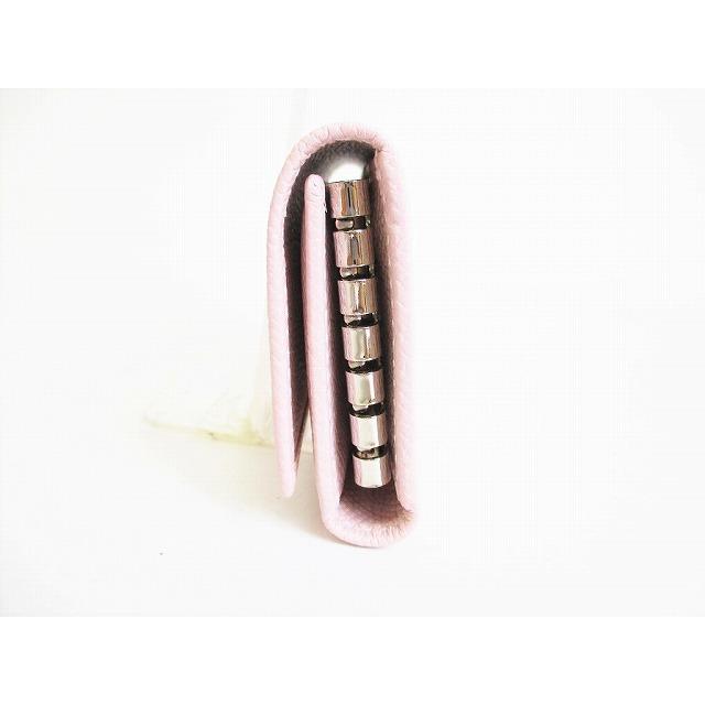 BVLGARI（ブルガリ） ロゴクリップ グレインレザー 6連 キーケース