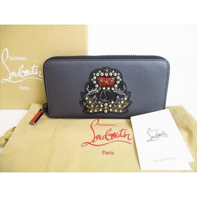 クリスチャン ルブタン 長財布 希少 Christian Louboutin パネトーネ クラウンロゴ ラウンドファスナ 長財布 財布 帽子 ファッション小物 展示未使用品 レディース メンズ 8541 東京のブランドショップ 希少 正規販売店品