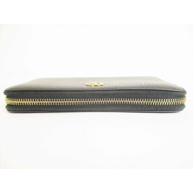 GG グッチ GUCCI ダブルG マーモント レザー ラウンドファスナー