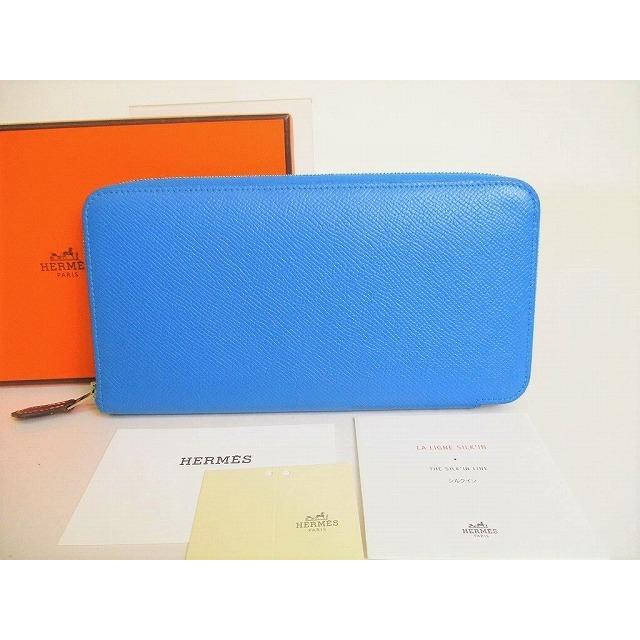 完売 ヴォーエプソン Hermes エルメス アザップ 新品同様 レディース メンズ 長財布 ラウンドファスナー シルクイン ロング 財布 Smssvg Org