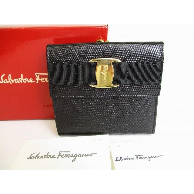 サルバトーレ フェラガモ Salvatore Ferragamo ヴァラ レザー がま口 2 