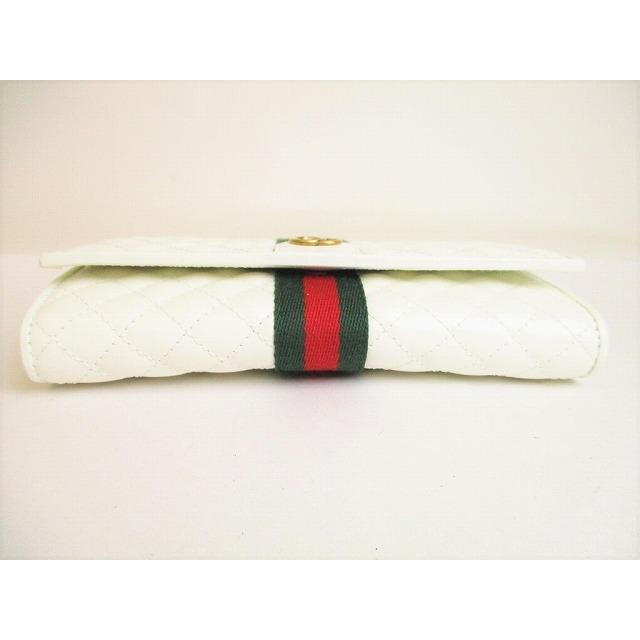 グッチ GUCCI オフィディア ダブルG シェリーライン キルティングレザー 2つ折り 長財布 コンチネンタルウォレット 【未使用保管品】｜brandshoptokyos｜05