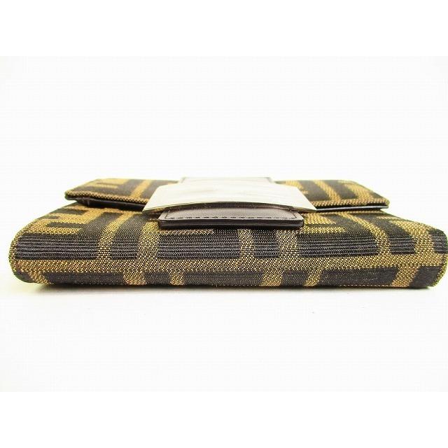 FENDI（フェンディ） ズッカ キャンバス レザー 2つ折り 財布