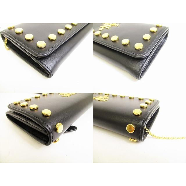 PRADA プラダ シティカーフレザー ゴールド金具 スタッズ 2 PRADA プラダ シティカーフレザー ゴールド金具 スタッズ 2
