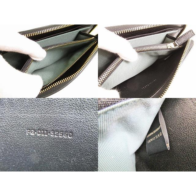 BVLGARI ブルガリ ソリティオ レザー ラウンドファスナー 長財布  