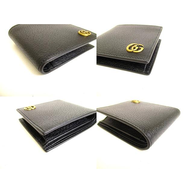 グッチ GUCCI GG マーモント レザー コインウォレット 2つ折り 財布 