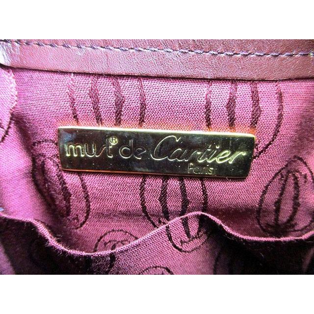 MUST DE CARTIER カルティエ Cartier マスト ドゥ カーフレザー 巾着