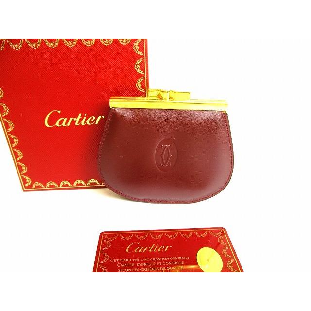 MUST DE CARTIER カルティエ Cartier マスト ドゥ カーフスキン がま口 