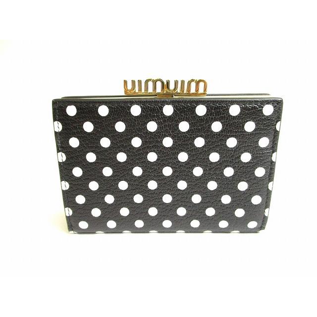 専用！miu miu ドット柄三つ折り財布 miu miu ドット柄 三つ折り財布