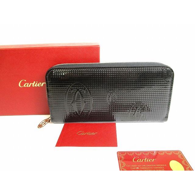 Cartier カルティエ ハッピーバースデー カーフスキン ラウンド