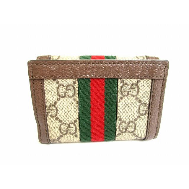 【最終価格】グッチ　オフィディア　GGスプリーム　三つ折り財布　シェリーライン GG グッチ GUCCI オフィディア GGスプリーム シェリーライン 三つ折り