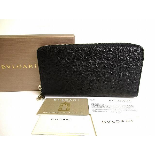 ブルガリ BVLGARI ブルガリ・ブルガリ グレイン カーフレザー ジップ 