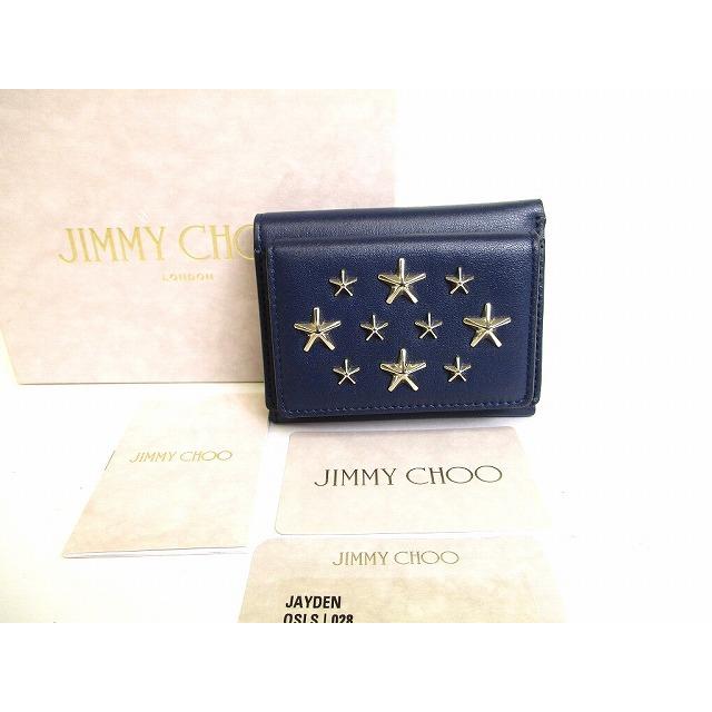 JIMMY CHOO（ジミーチュウ） Jimmy Chooメタルスタッズ レザー 3つ折り