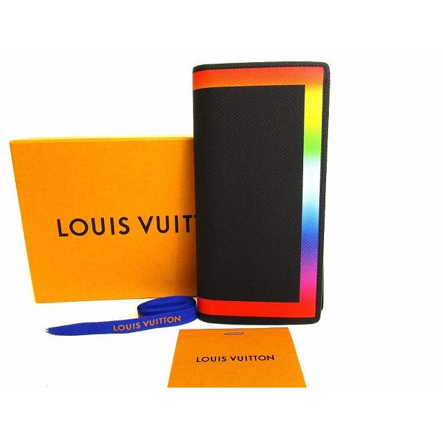 ルイヴィトン LOUIS VUITTON タイガ レインボー ポルトフォイユ ブラザ 