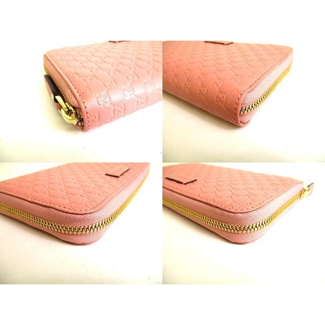 GG グッチ GUCCI シグネチャー マイクログッチシマ レザー ラウンド  