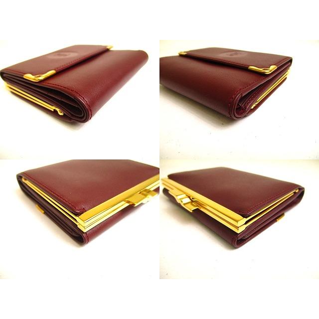 MUST DE CARTIER カルティエ Cartier マスト ドゥ カーフスキン がま口  